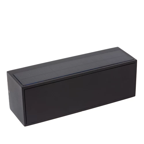 Lucide SUTTON - Wandleuchte - Sonnenenergie - LED Dim. - 1x2W 2850K/3150K - IP54 - Bewegung und Tag/Nacht-Sensor - Schwarz - detail 1